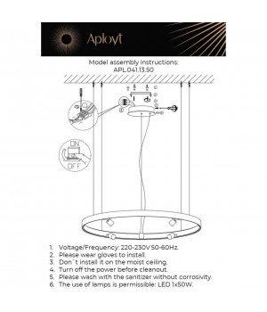 Люстра подвеснаяAploytAPL.041.13.50-foto16