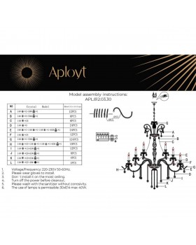 Люстра подвеснаяAploytAPL.812.03.30-foto20