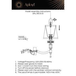 Светильник настенный (Бра) Aployt APL.761.01.01-foto14
