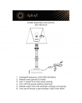 Настольная лампаAploytAPL.761.04.01-foto13