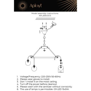 Люстра подвеснаяAploytAPL.839.03.15-foto15