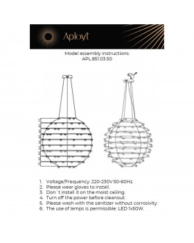 Люстра подвесная Aployt APL.851.03.50-foto2
