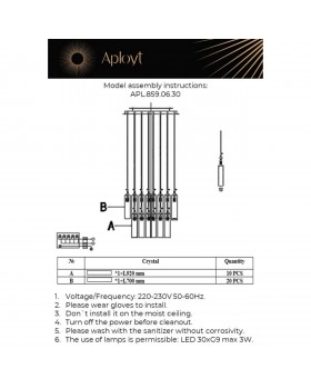 Люстра потолочная Aployt APL.859.06.30-foto2