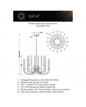 Люстра потолочная Aployt APL.852.07.64-foto2