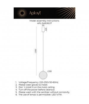 Светильник подвеснойAploytAPL.048.06.07-foto12