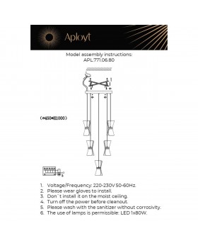 Люстра подвесная Aployt APL.771.06.80-foto2