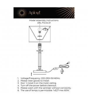 Настольная лампаAploytAPL.714.04.01-foto12