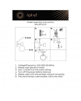Светильник настенный (Бра)AploytAPL.610.01.01-foto14