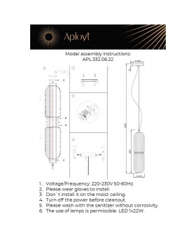 Светильник подвесной Aployt APL.332.06.22-foto16