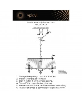 Светильник подвеснойAploytAPL.711.06.06-foto13