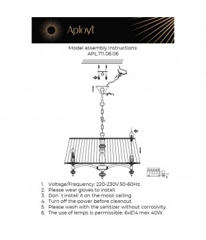 Светильник подвеснойAploytAPL.711.06.06-foto13