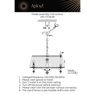 Светильник подвеснойAploytAPL.711.06.06-foto13