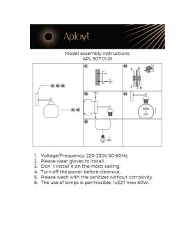 Светильник настенный (Бра)AploytAPL.907.01.01-foto13