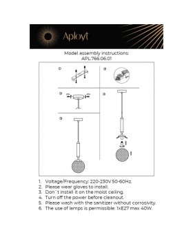 Светильник подвеснойAploytAPL.766.06.01-foto12