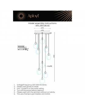Светильник подвеснойAploytAPL.054.06.45-foto14