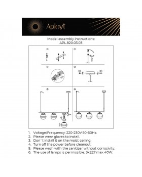 Люстра подвеснаяAploytAPL.820.03.03-foto16