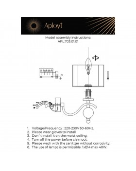 Светильник настенный (Бра)AploytAPL.703.01.01-foto15