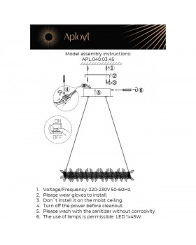 Люстра подвеснаяAploytAPL.040.03.45-foto16