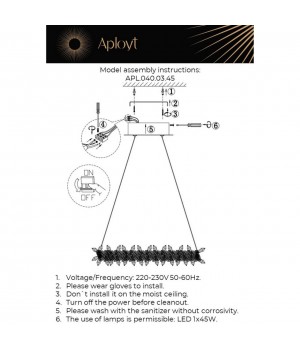 Люстра подвеснаяAploytAPL.040.03.45-foto16
