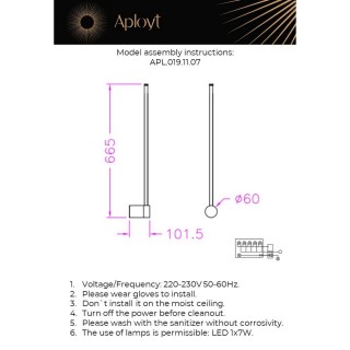 Светильник настенный (Бра)AploytAPL.019.11.07-foto14