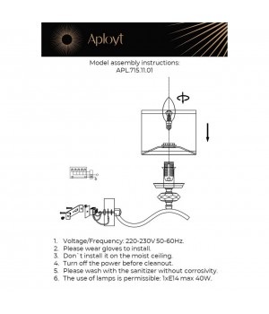 Светильник настенный (Бра)AploytAPL.715.11.01-foto13