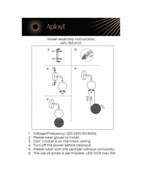 Светильник настенный (Бра)AploytAPL.763.01.01-foto15