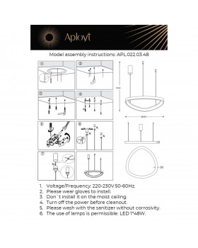 Люстра подвеснаяAploytAPL.022.03.48-foto15