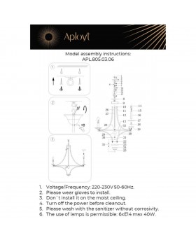 Люстра подвеснаяAploytAPL.805.03.06-foto20