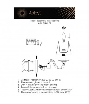 Светильник настенный (Бра)AploytAPL.713.01.01-foto10
