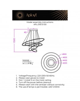 Люстра подвеснаяAploytAPL.018.13.100-foto16