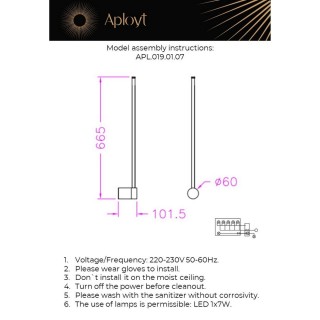 Светильник настенный (Бра)AploytAPL.019.01.07-foto15