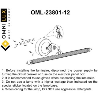 Светильник настенный (Бра)OmniluxOML-23801-12-foto6