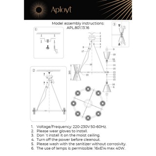 Люстра подвеснаяAploytAPL.801.13.16-foto18