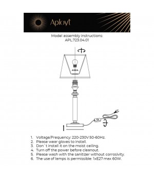 Настольная лампаAploytAPL.723.04.01-foto18