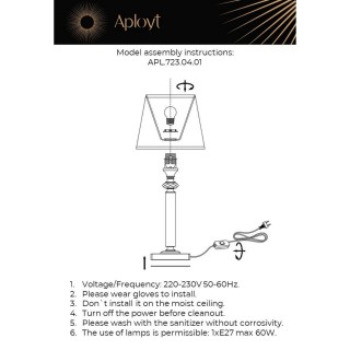 Настольная лампаAploytAPL.723.04.01-foto18