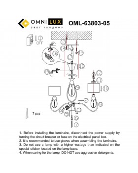 Люстра подвеснаяOmniluxOML-63803-05-foto9