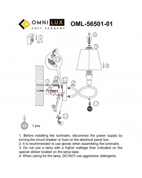 Светильник настенный (Бра)OmniluxOML-56501-01-foto7
