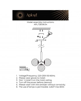 Светильник подвеснойAploytAPL.728.06.04-foto21