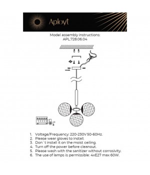 Светильник подвеснойAploytAPL.728.06.04-foto21
