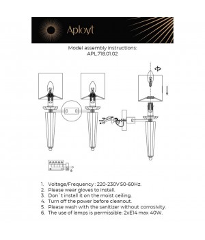 Светильник настенный (Бра)AploytAPL.718.01.02-foto16