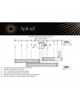 Люстра подвеснаяAploytAPL.026.03.100-foto3