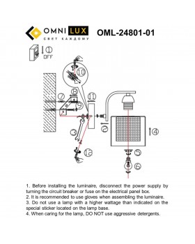 Светильник настенный (Бра)OmniluxOML-24801-01-foto7