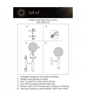 Светильник настенный (Бра)AploytAPL.766.01.01-foto13