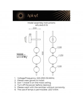 Светильник настенный (Бра)AploytAPL.645.01.15-foto12