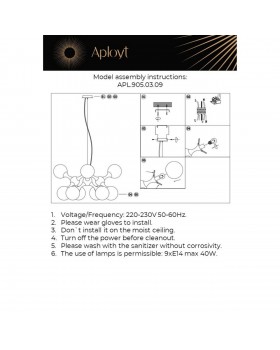 Люстра подвеснаяAploytAPL.905.03.09-foto20