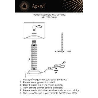 Настольная лампаAploytAPL.736.04.01-foto14