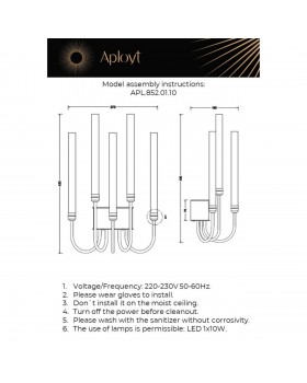Светильник настенный (Бра) Aployt APL.852.01.10-foto2