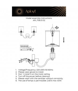 Светильник настенный (Бра)AploytAPL.706.01.02-foto14