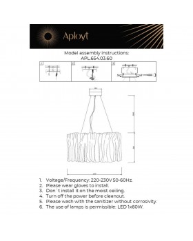 Люстра подвесная Aployt APL.654.03.60-foto20