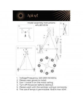 Люстра подвеснаяAploytAPL.801.03.16-foto18